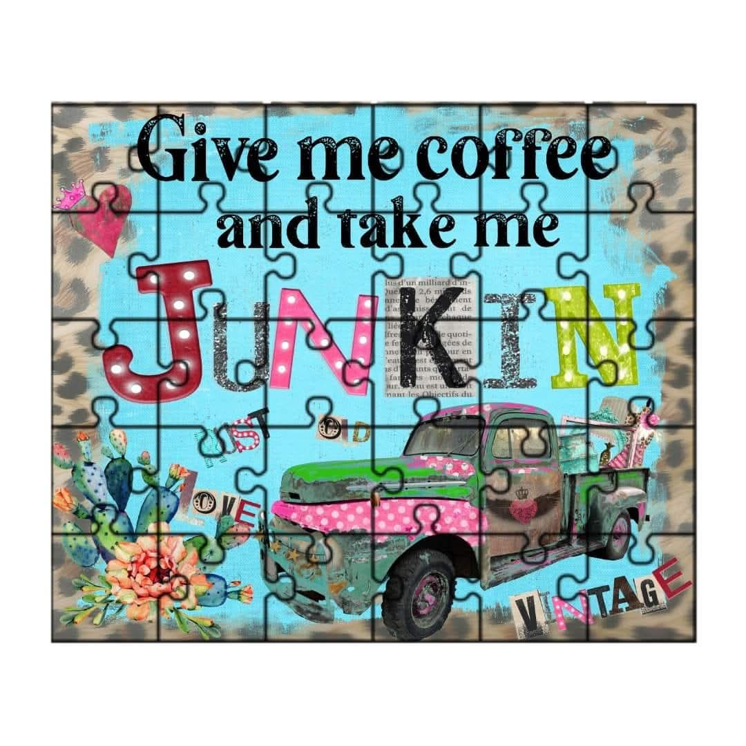 COFFEE AND JUNKIN - CUSTOM 120 PIECE PUZZLE
