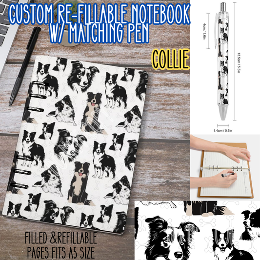 COLLIE -Matching A5 Notebook & Pen Set Round 4 Preorder Closing 5/17