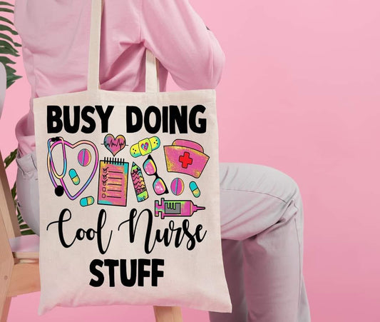 COOL NURSE STUFF - Custom Economical Tote Bag (15x16)