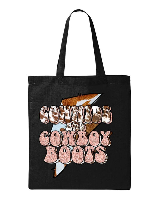 COWBOY BOOTS - Custom Economical Tote Bag (15x16)