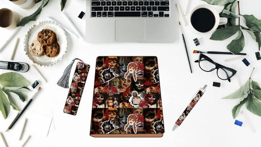 CREEPY DOLL – 3-in-1 Custom Journal Set (A5 Size)