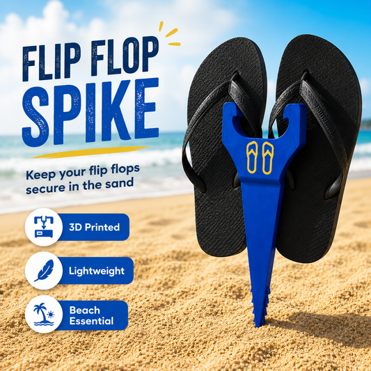 FLIP FLOP SAVER BEACH SPIKE-3D PRINTED
