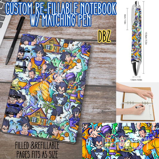 DBZ -Matching A5 Notebook & Pen Set Round 4 Preorder Closing 5/17