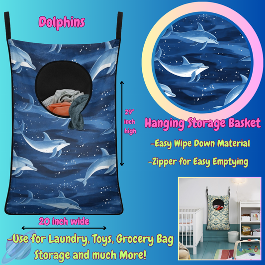 DOLPHINS-Hanging Storage Baskets-Preorder closing 6/13