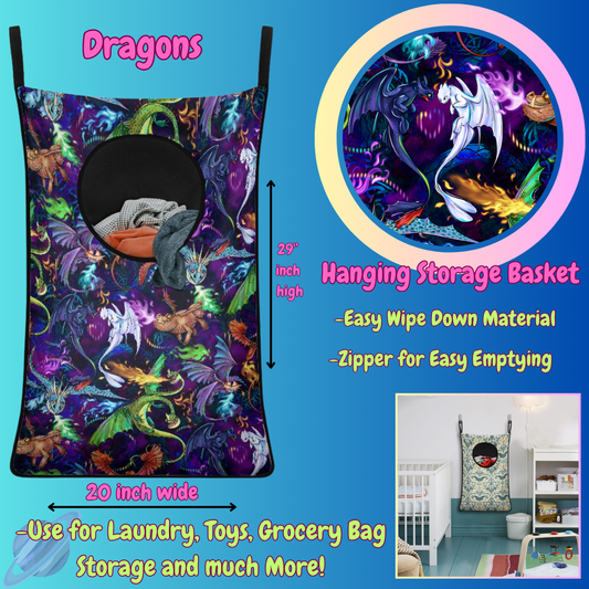 DRAGON TRAIN-Hanging Storage Baskets-Preorder closing 6/13