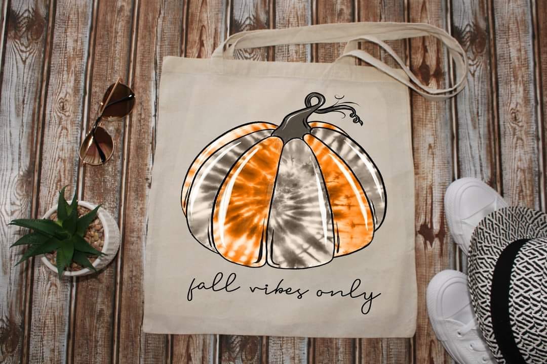FALL VIBES ONLY - Custom Economical Tote Bag (15x16)