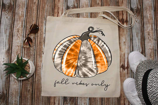 FALL VIBES ONLY - Custom Economical Tote Bag (15x16)