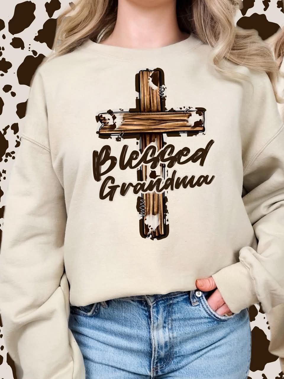 BLESSED CROSS NAME COLLECTION SWEATSHIRT (Multiple Options)