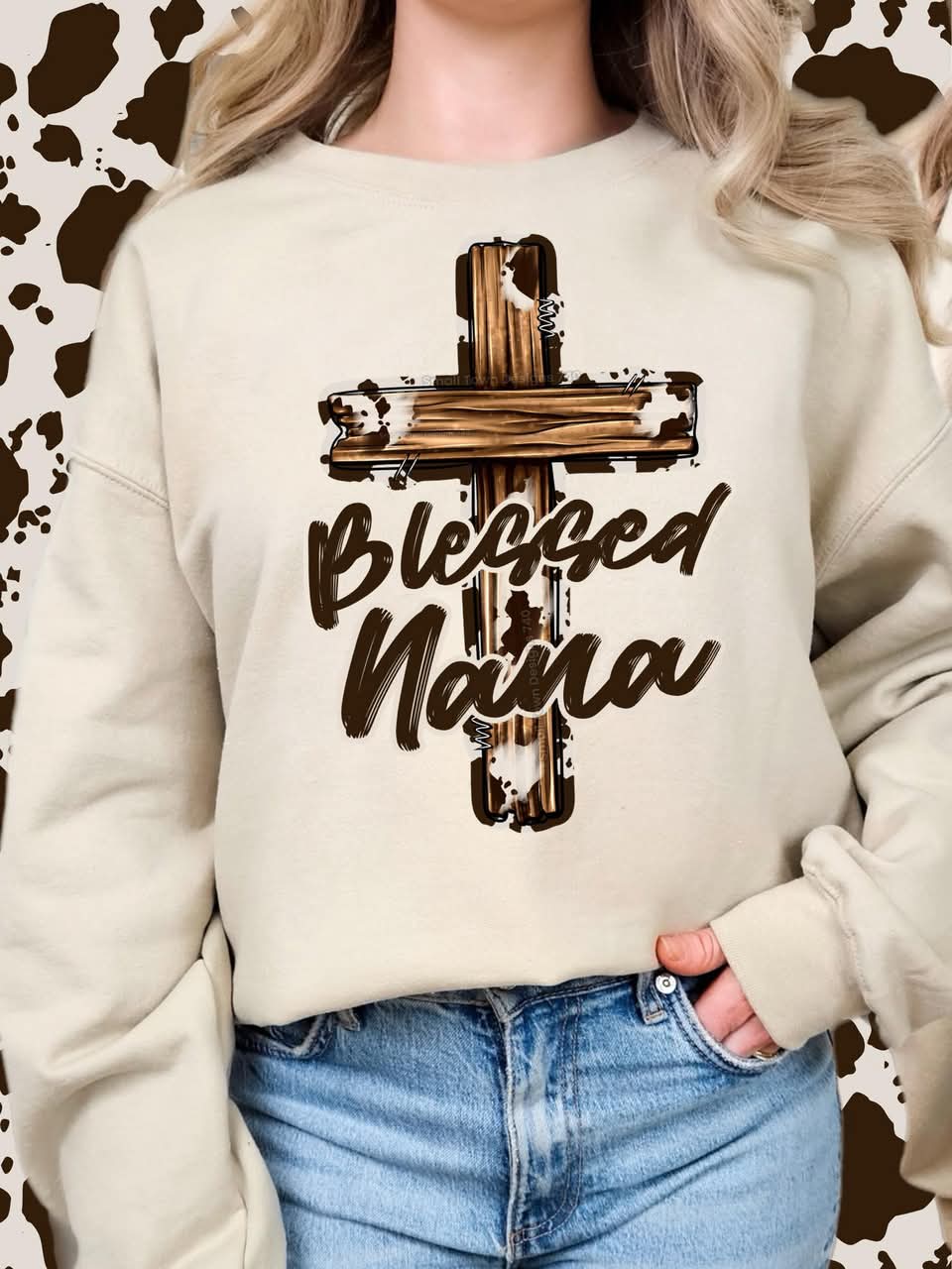 BLESSED CROSS NAME COLLECTION SWEATSHIRT (Multiple Options)