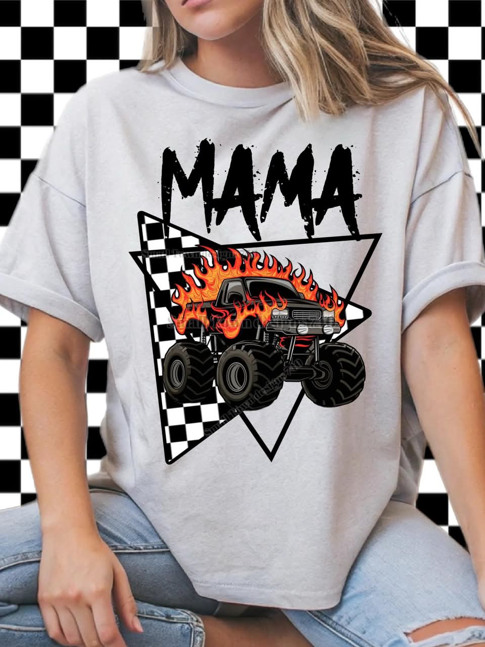 CHECKER MONSTER TRUCK NAME COLLECTION TEES (Multiple Options)