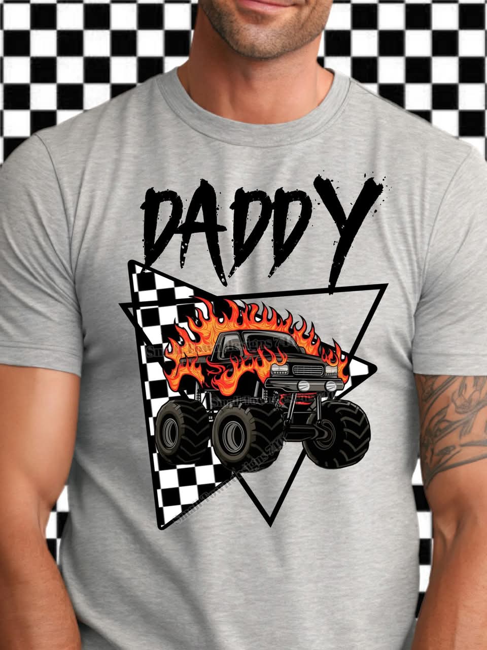 CHECKER MONSTER TRUCK NAME COLLECTION TEES (Multiple Options)