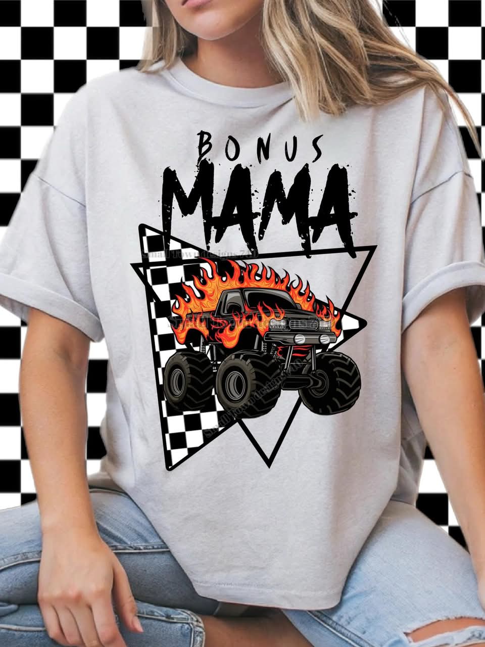 CHECKER MONSTER TRUCK NAME COLLECTION TEES (Multiple Options)