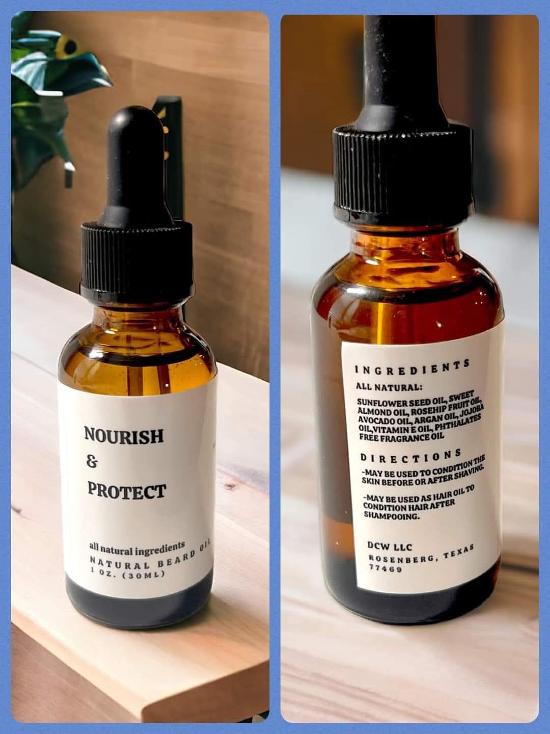 All-Natural Beard Oil – Custom Scented | Multiple Sizes