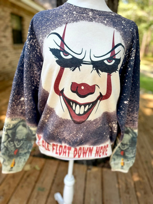 Clown bleached sweatshirt