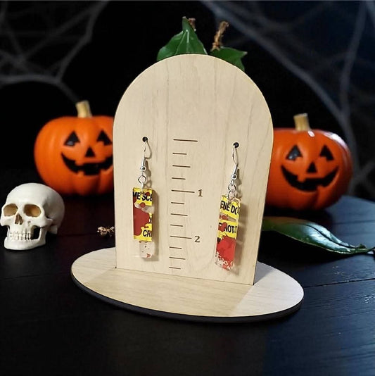 True crime bar earrings