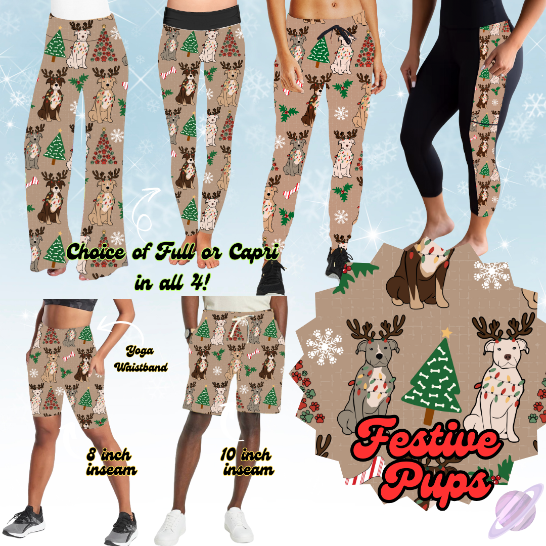 BATCH 117-FESTIVE PUPS-6 STYLE BOTTOMS-PREORDER CLOSING 9/10