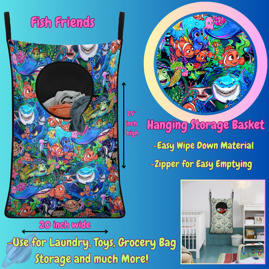 FISH FRIENDS-Hanging Storage Baskets-Preorder closing 6/13