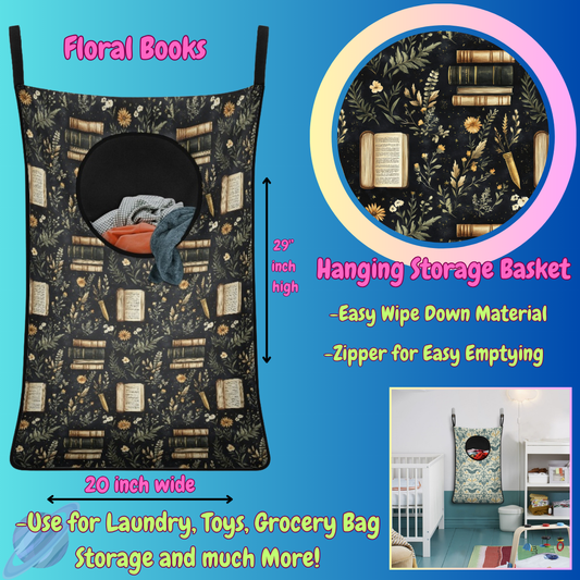 FLORAL BOOKS-Hanging Storage Baskets-Preorder closing 6/13