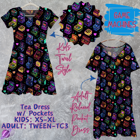 GAME MACHINES - Adult & Kids - Tea Dress Run- Preorder Closing 5/13