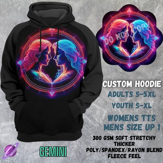 GEMINI -CUSTOM HOODIES RE-RUN PREORDER CLOSING 5/11