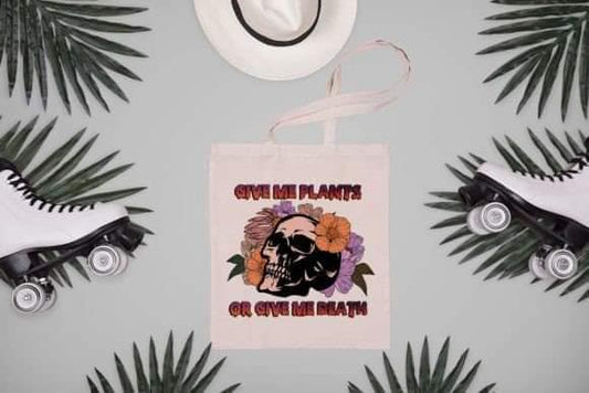 GIVE ME PLANTS - Custom Economical Tote Bag (15x16)