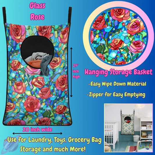 GLASS ROSE-Hanging Storage Baskets-Preorder closing 6/13
