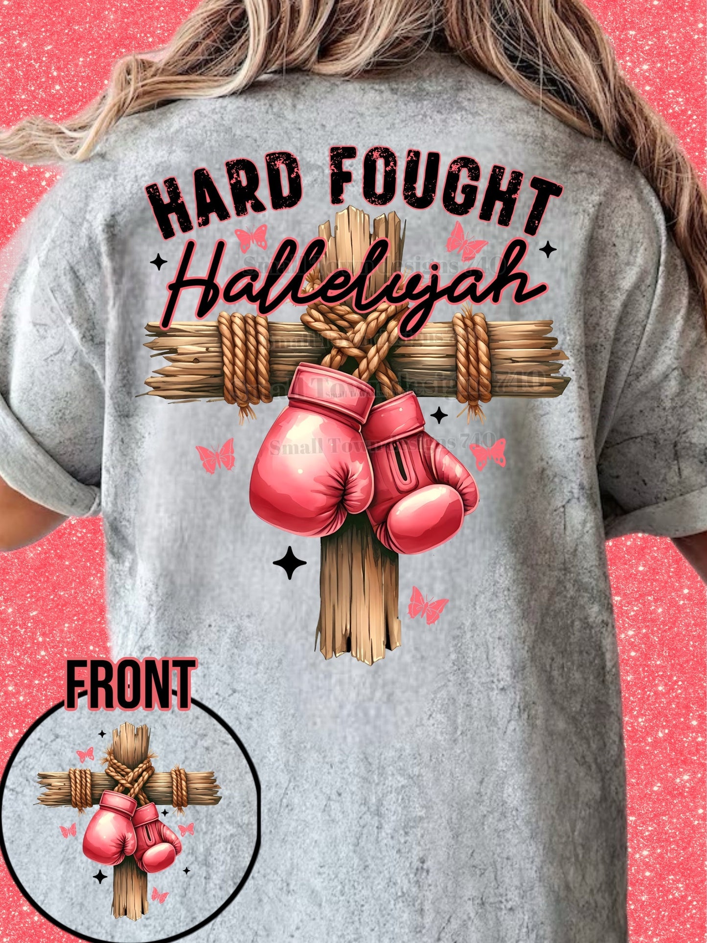 HARD FOUGHT HALLELUJAH DOUBLE SIDED TEE