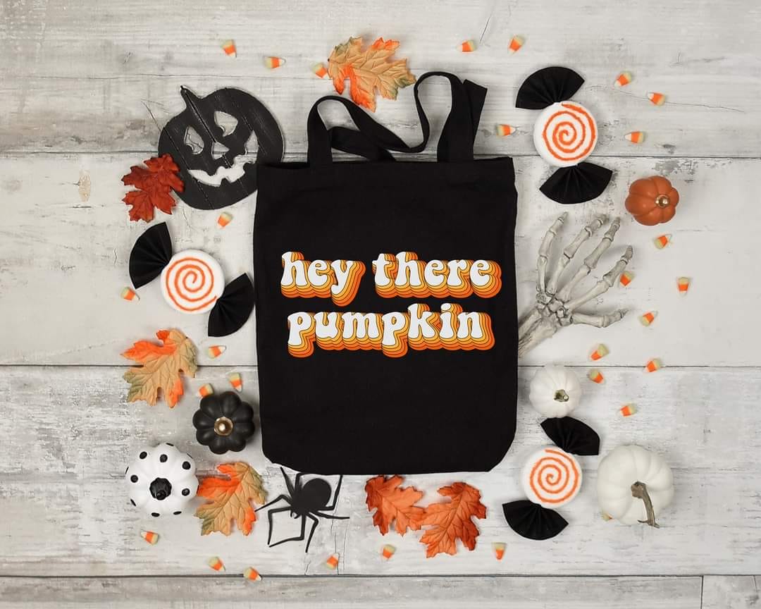 HEY THERE PUMPKIN - Custom Economical Tote Bag (15x16)
