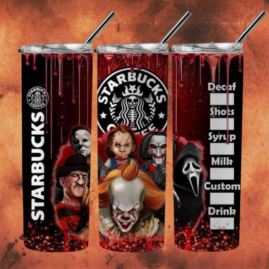 HORROR BUCKS - Sublimated Tumbler (20 oz)