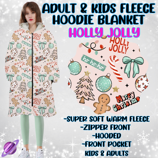 HOLLY JOLLY - HOODIE BLANKET RUN-PREORDER CLOSING 9/27