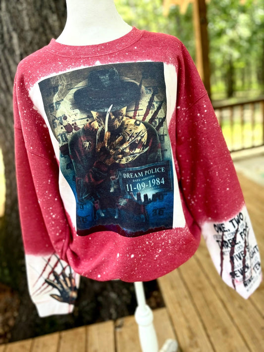 F nightmare bleached sweatshirt
