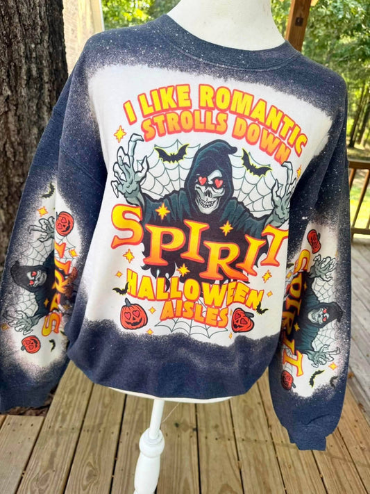 Spirit Halloween bleached sweatshirt
