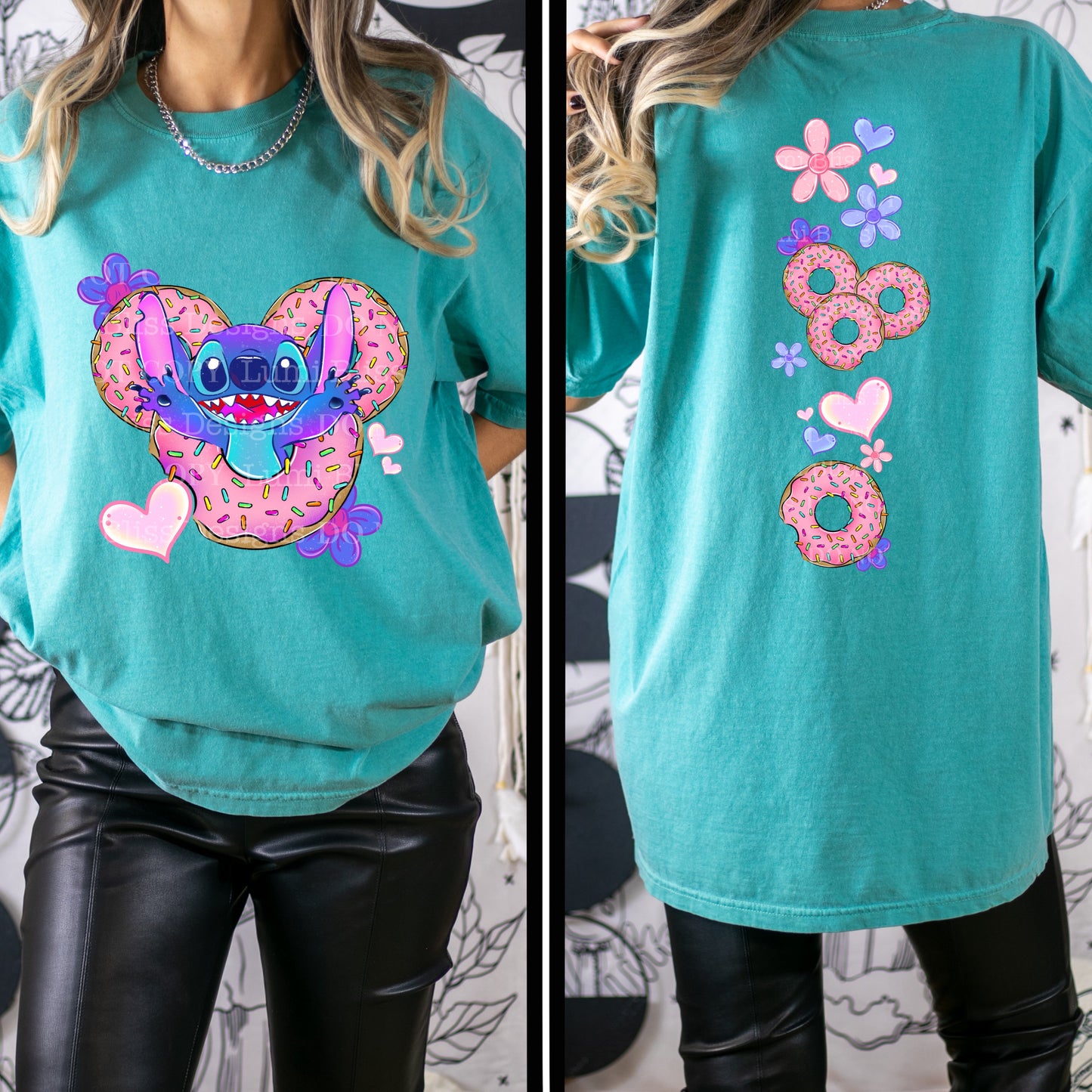 DONUT ALIEN- DOUBLE SIDED TEE