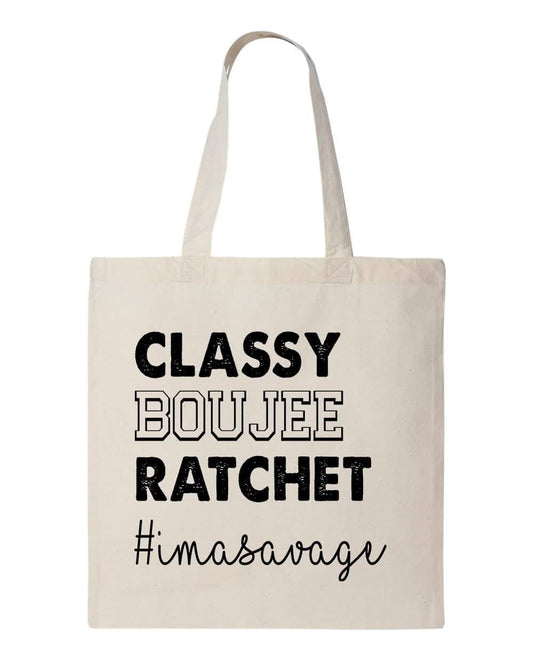 IM SAVAGE - Custom Economical Tote Bag (15x16)