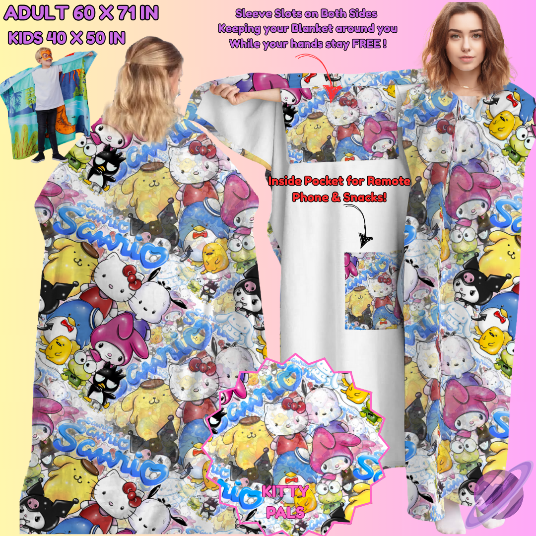 WEARABLE THROW RUN-KITTY PALS-PREORDER CLOSING 8/31