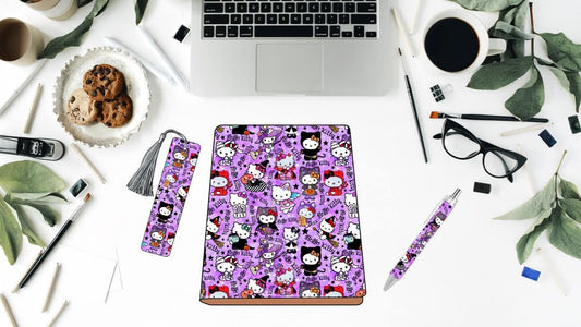 KITTY HALLOWEEN – 3-in-1 Custom Journal Set (A5 Size)