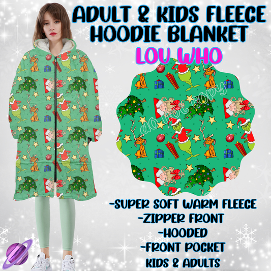 LOU WHO - HOODIE BLANKET RUN-PREORDER CLOSING 9/27