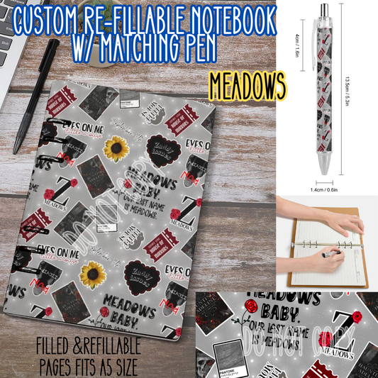MEADOWS -Matching A5 Notebook & Pen Set Round 4 Preorder Closing 5/17