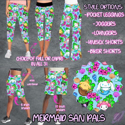 MERMAID SAN PALS - LEGGING/JOGGER/LOUNGER/SHORTS - B106 PREORDER CLOSING 5/19
