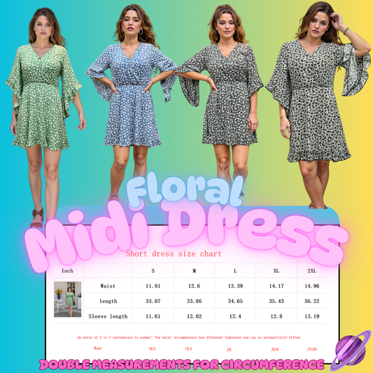 FLORAL MIDI DRESS PREORDER CLOSING 6/6