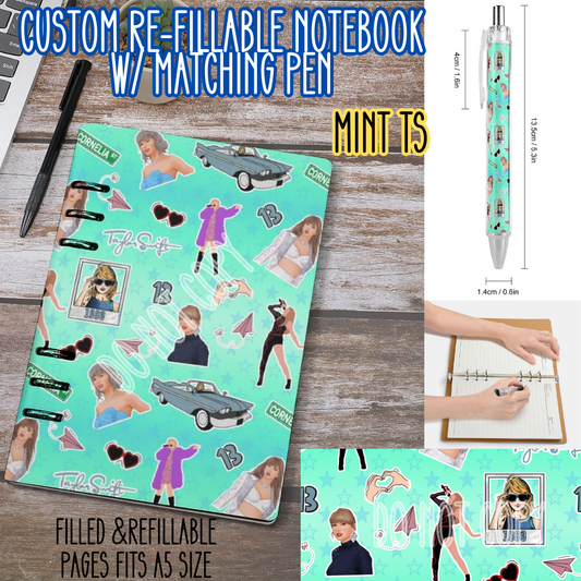 MINT TS -Matching A5 Notebook & Pen Set Round 4 Preorder Closing 5/17