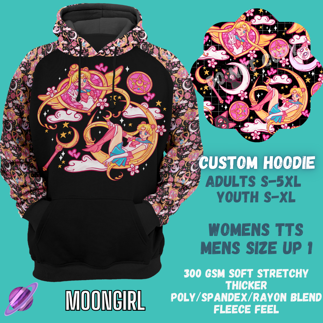MOON GIRL HOODIE-OUTFIT RUN PREORDER CLOSING 1/10 -CUSTOM HOODIES RE-RUN PREORDER CLOSING 5/11