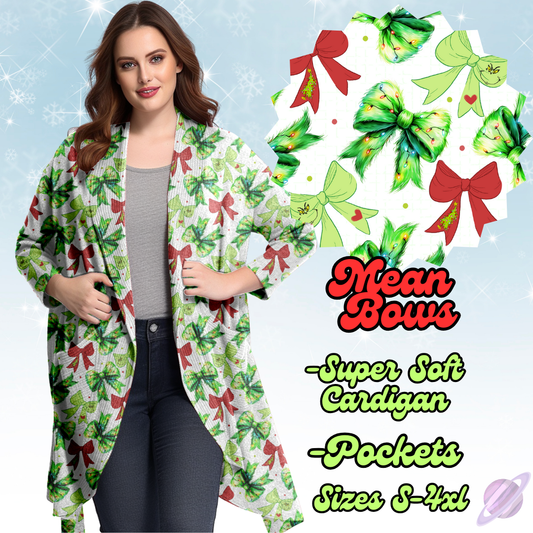 BATCH 117-MEAN BOWS-CARDIGAN-PREORDER CLOSING 9/10