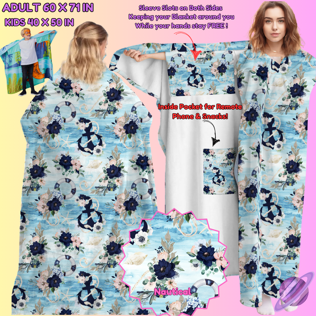 WEARABLE THROW RUN-NAUTICAL-PREORDER CLOSING 8/31