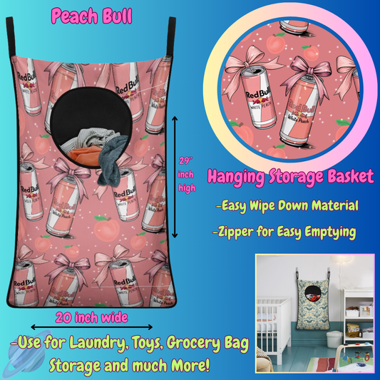 PEACH BULL-Hanging Storage Baskets-Preorder closing 6/13