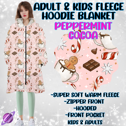 PEPPERMINT COCOA - HOODIE BLANKET RUN-PREORDER CLOSING 9/27