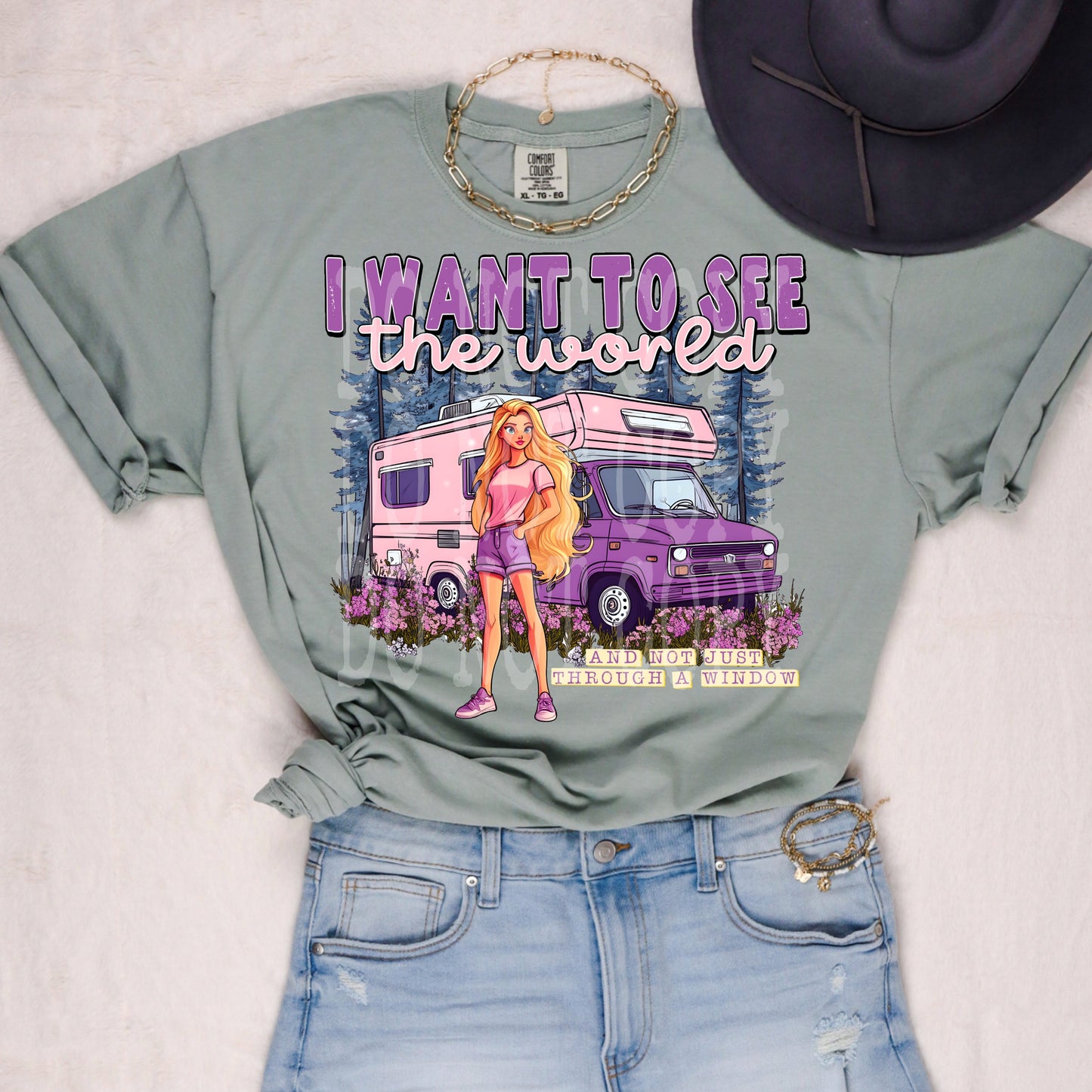 SEE THE WORLD CAMPER TEE