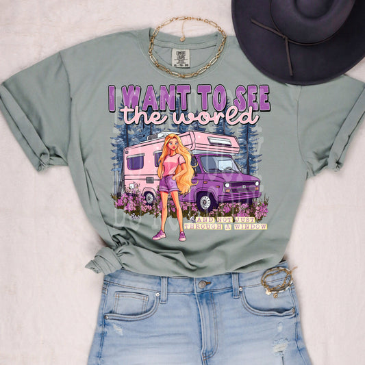SEE THE WORLD CAMPER TEE