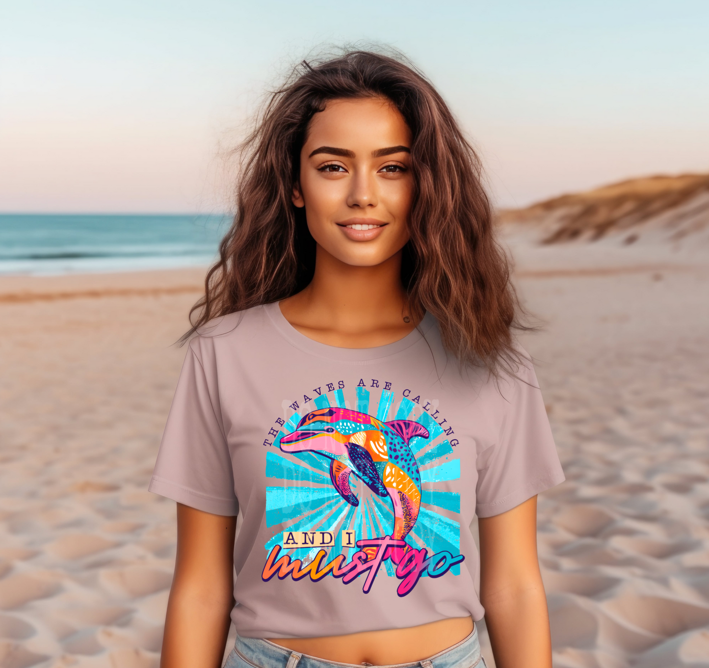WAVES ARE CALLING DOLPHIN TEE