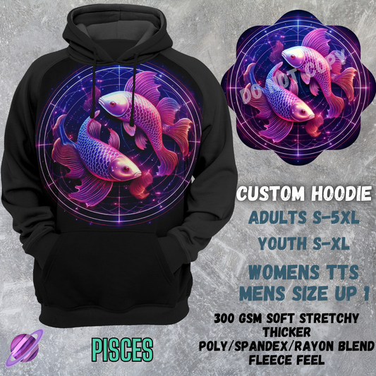 PISCES -CUSTOM HOODIES RE-RUN PREORDER CLOSING 5/11